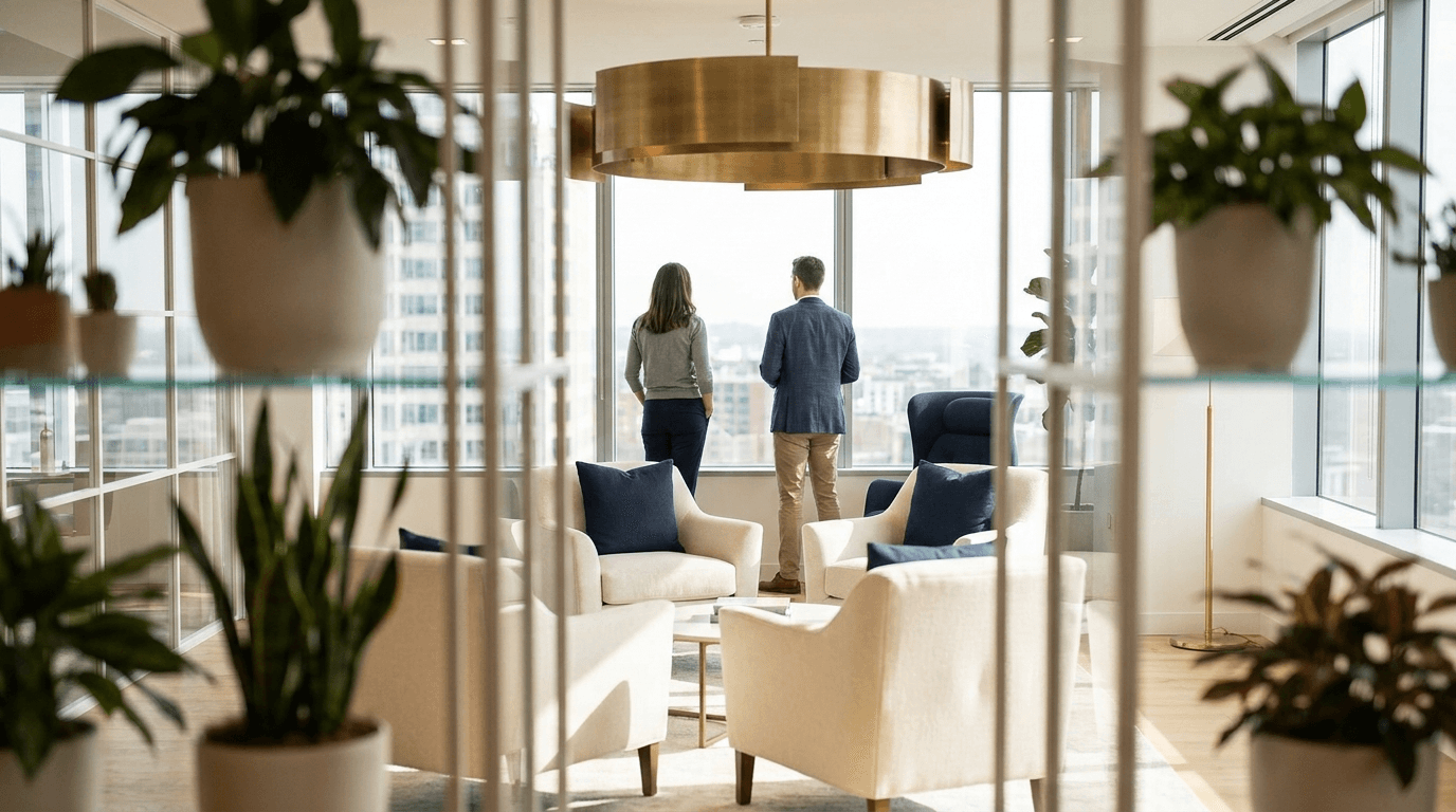 A calm, modern PHAX office